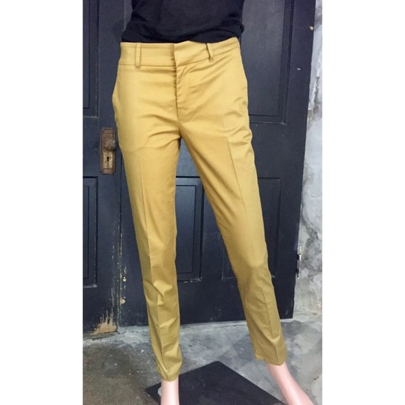 NWT RED VALENTINO Tobacco Gold Skinny Pants - Picture 2 of 5